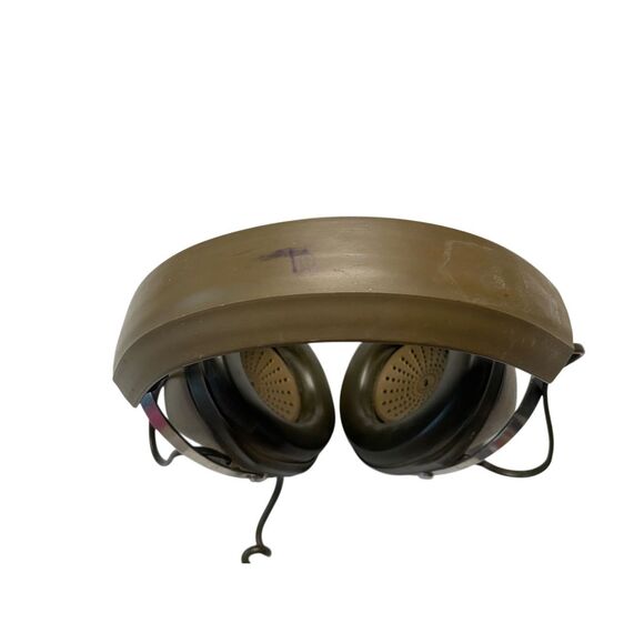 Vintage Koss K-6 Stereo Over Ear Headphones Coiled Cable Brown Electronics - Picture 5 of 14